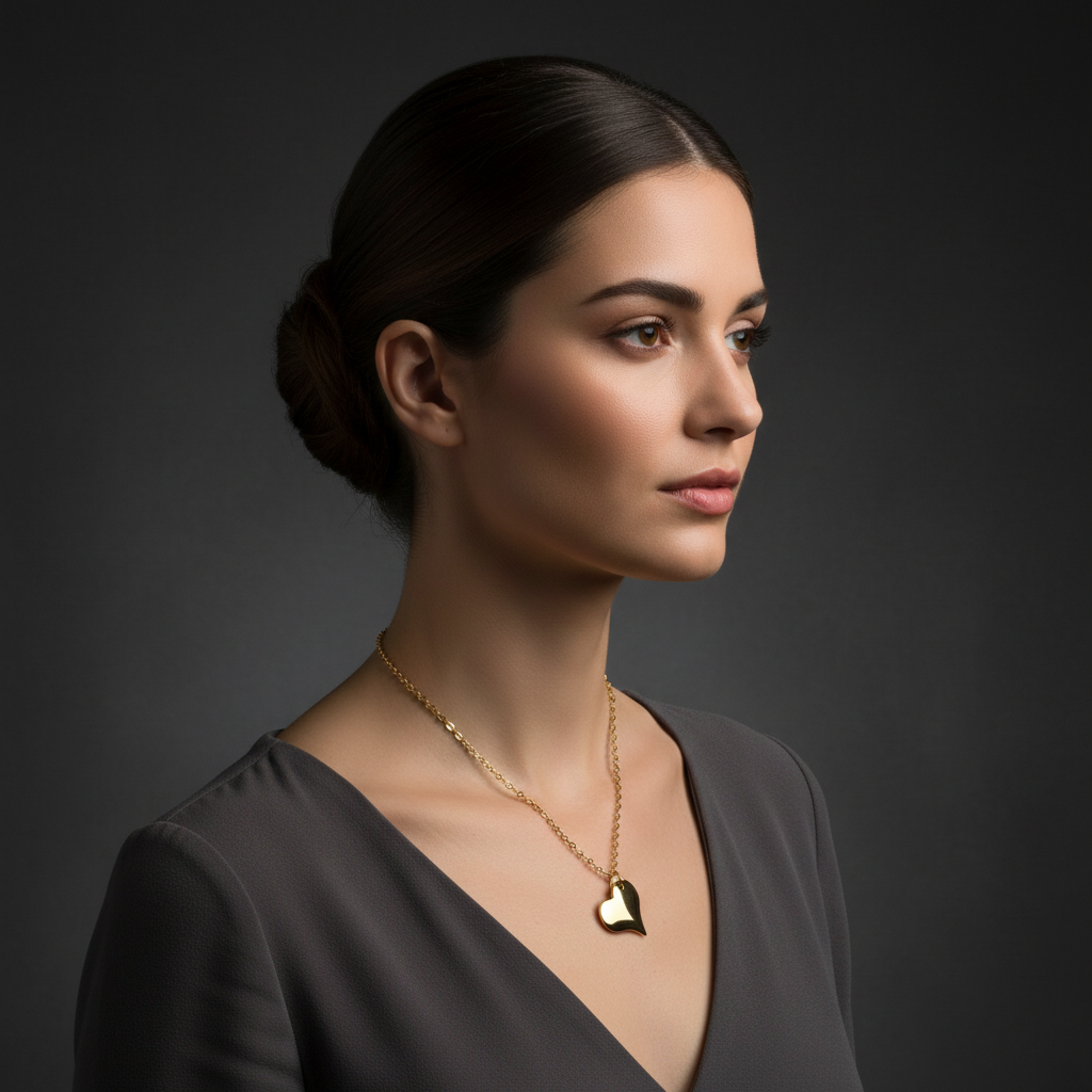 Goldtone Heart Pendant