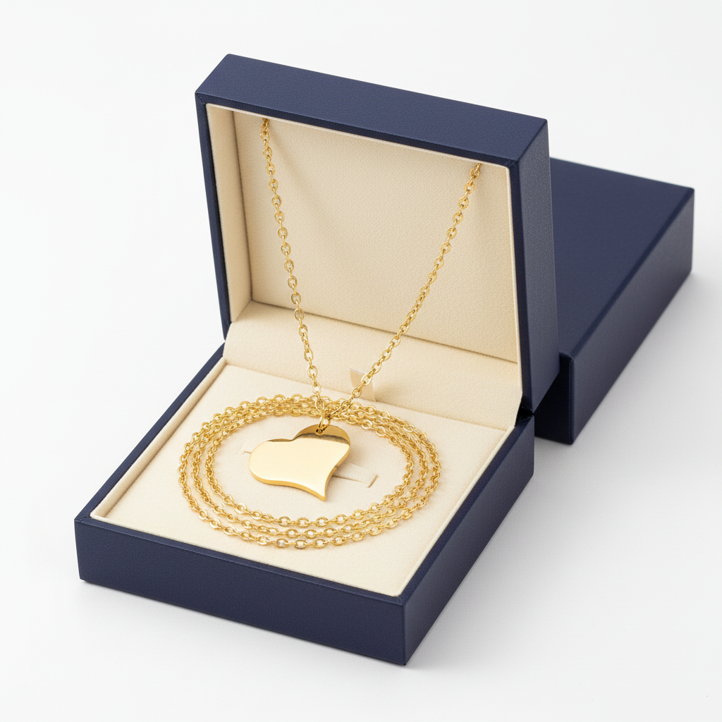 Goldtone Heart Pendant