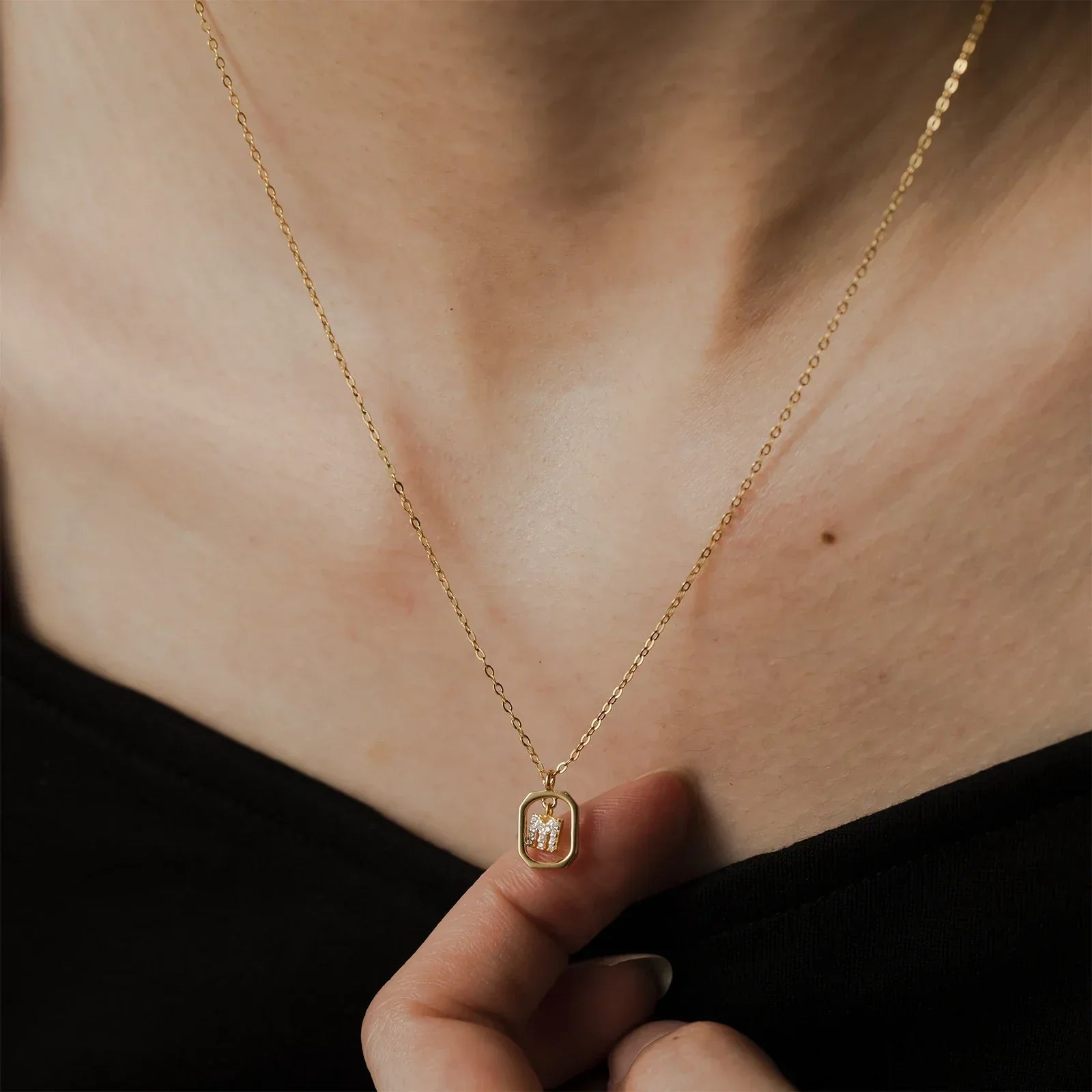 Silver Initial Necklace