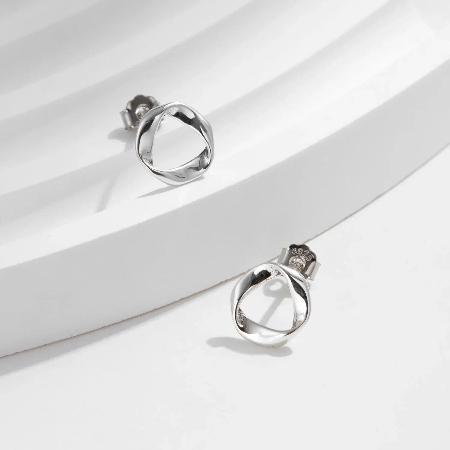 Wavy Stud Earrings - Secret Babylon