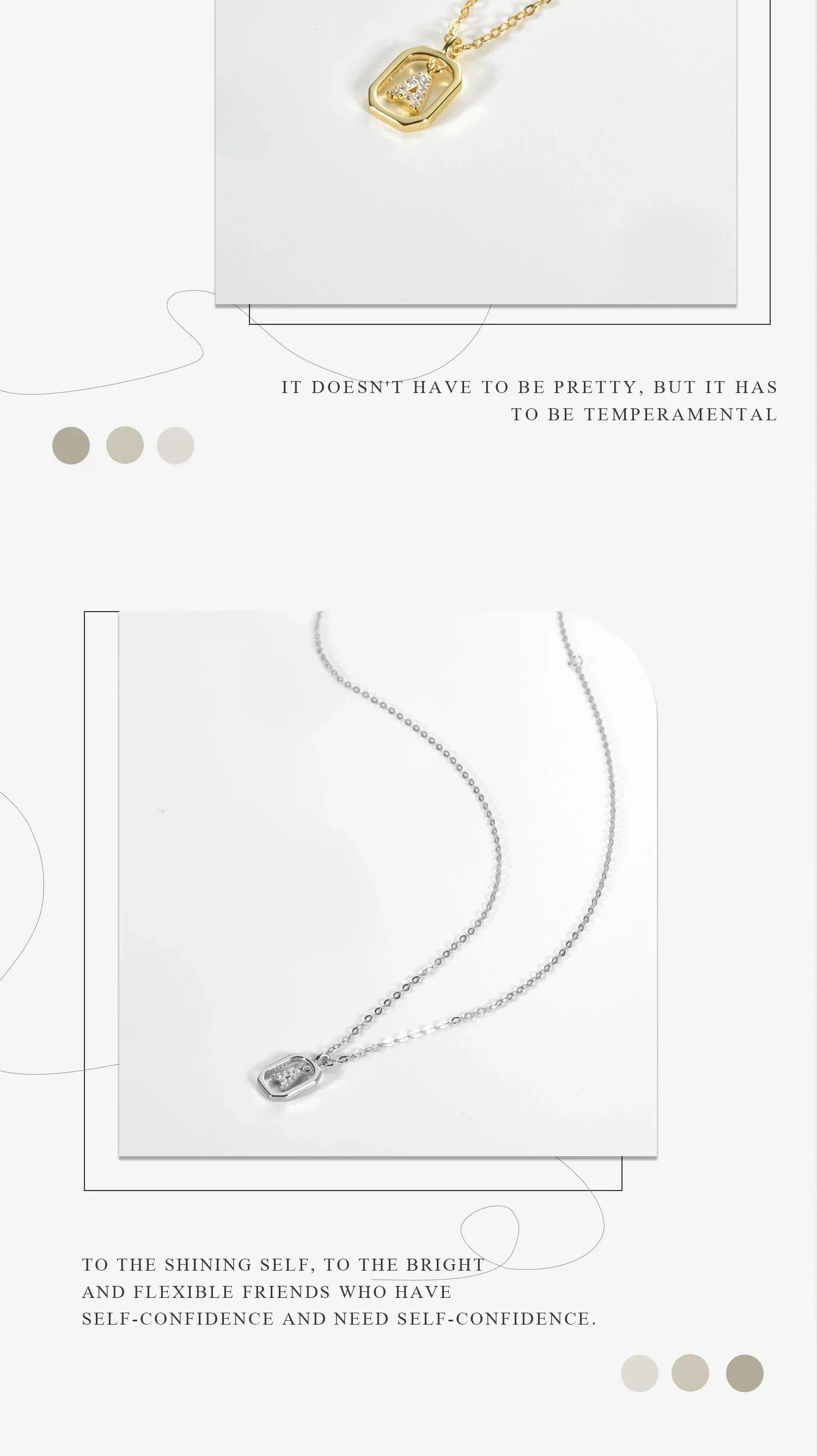 Silver Initial Necklace