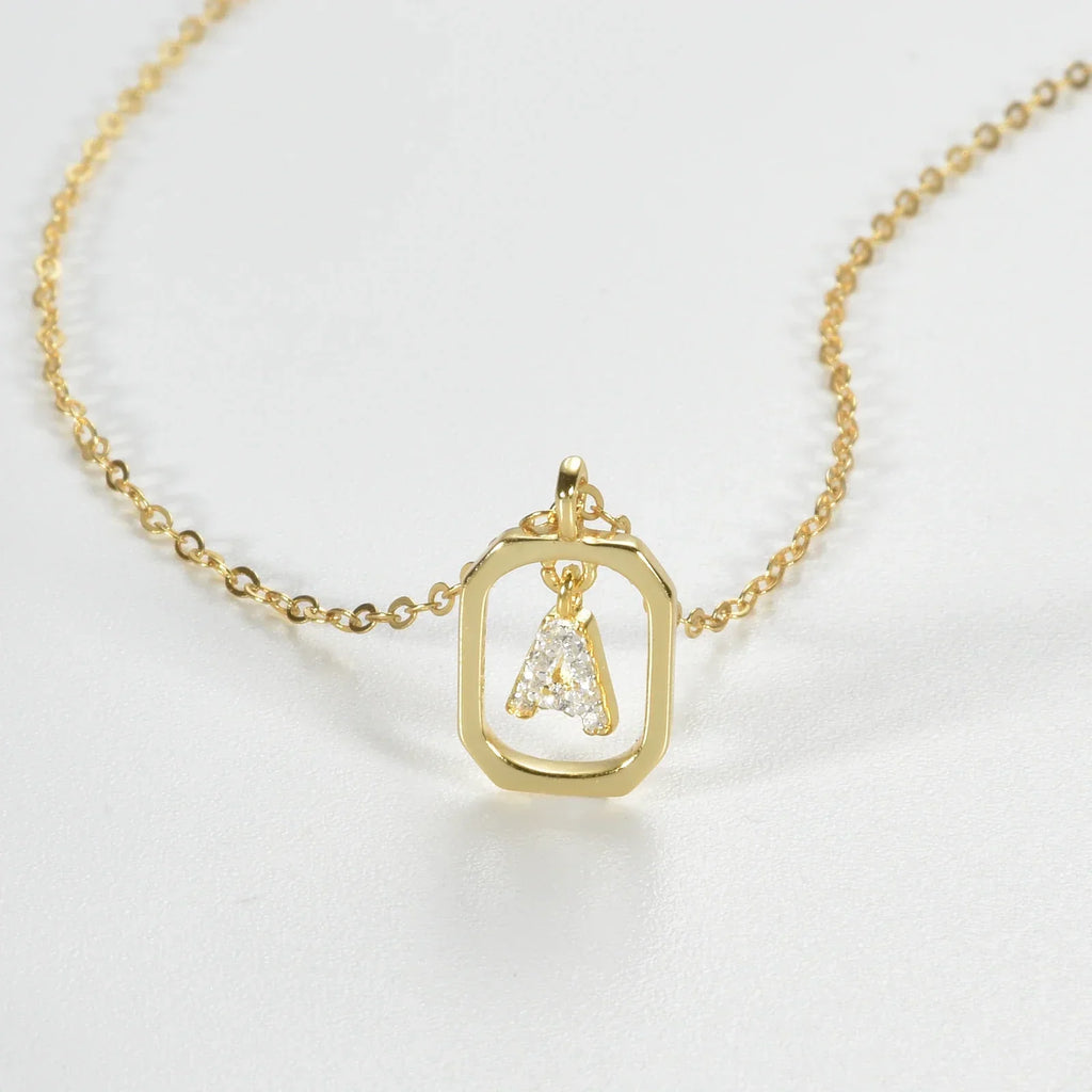 Silver Initial Necklace