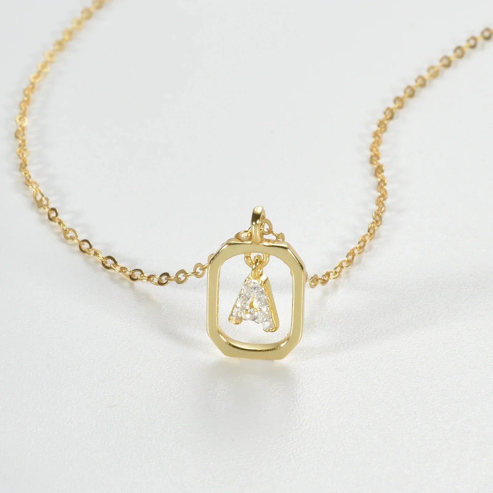 Silver Initial Necklace